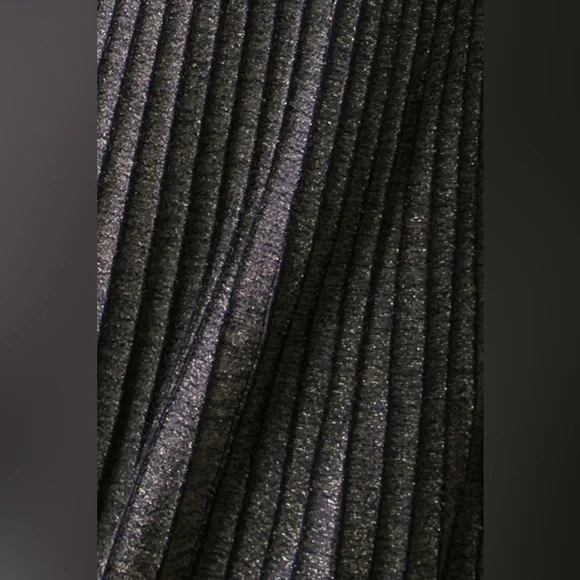 Black Metallic Knit Sweater Dress - Picture 5 of 5